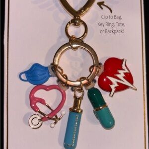 Colorful Nurse Medical Themed Keychain